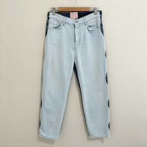 Revice Two Tone Slouchy Button Fly Jeans